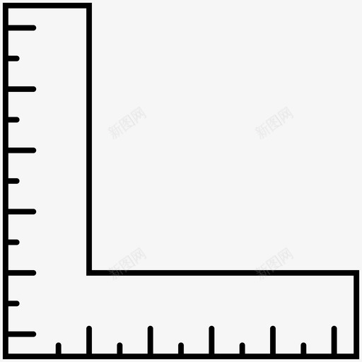 尺子计算数学svg_新图网 https://ixintu.com 数学 尺子 计算 测量 符号 图标