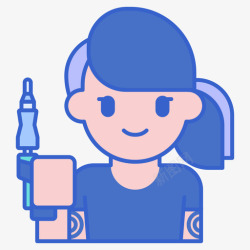 纹身女性女性纹身13线性颜色高清图片