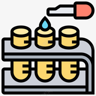 试管生物化学22线色图标
