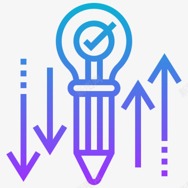 识别创造性学习8梯度图标