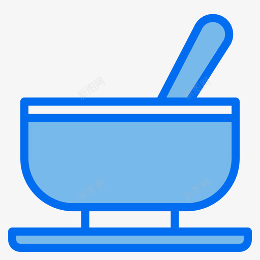 砂浆烹饪113蓝色svg_新图网 https://ixintu.com 砂浆 烹饪 蓝色