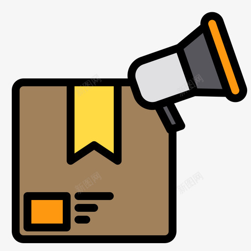 促销交货和交货1线性颜色svg_新图网 https://ixintu.com 交货 促销 线性 颜色