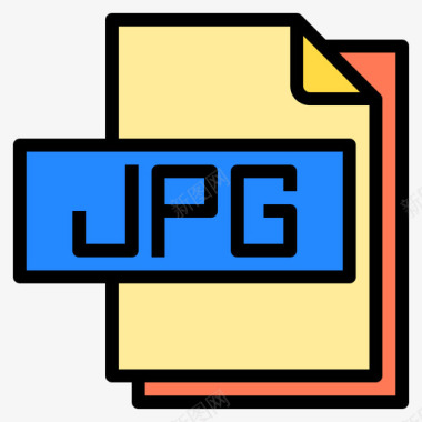 Jpg文件文件格式4线性颜色图标