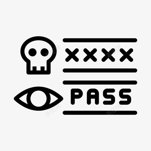 密码黑客12线性svg_新图网 https://ixintu.com 密码 黑客 线性