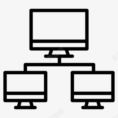 lcd连接通信计算机图标