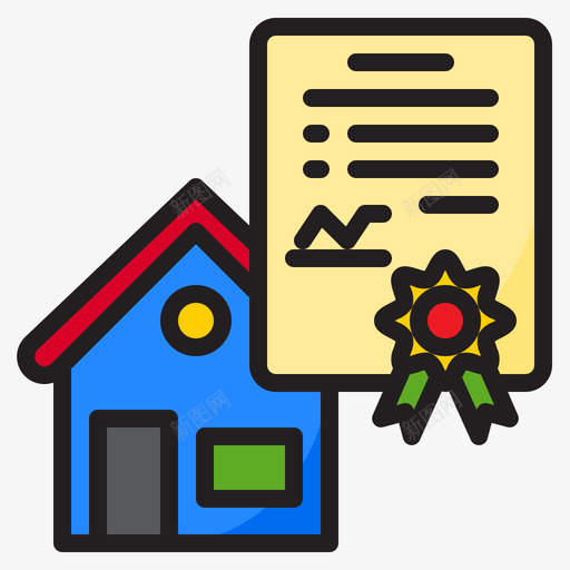 住宅银行10线性颜色svg_新图网 https://ixintu.com 住宅 银行 线性 颜色
