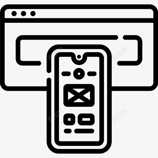 智能手机响应式设计59线性svg_新图网 https://ixintu.com 智能 手机 响应 设计 线性