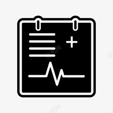 医疗图表液晶显示器医疗文件图标