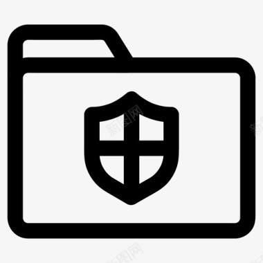 文件夹安全防病毒保护图标
