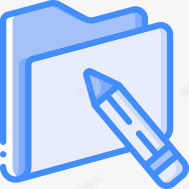 文件夹文件和文件夹操作4蓝色图标