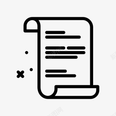 文本文件和文件夹2线性图标
