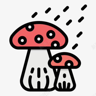 蘑菇春173线形颜色图标