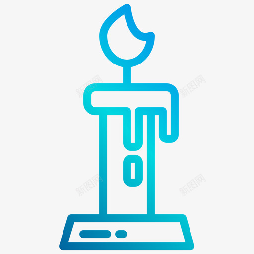 蜡烛庆祝46线性梯度svg_新图网 https://ixintu.com 蜡烛 庆祝 线性 梯度