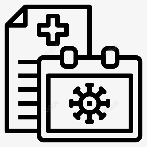 文件病毒155线性svg_新图网 https://ixintu.com 文件 病毒 线性