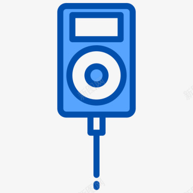 Ipod音乐应用程序3蓝色图标