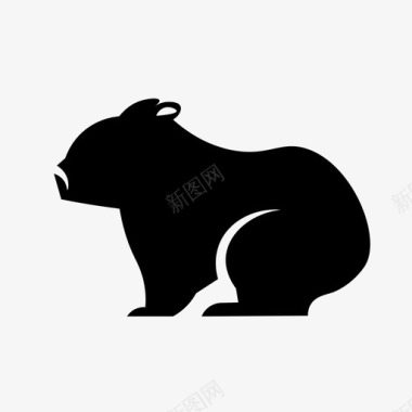 袋熊澳大利亚考拉图标