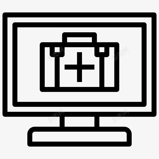 医学三维模型计算机监视器svg_新图网 https://ixintu.com 三维 医学 模型 计算机 监视器 程序 屏幕 打印 轮廓