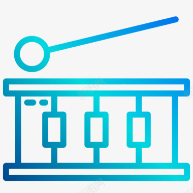 鼓庆祝46线性梯度图标