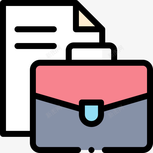 Job人力资源82线性颜色svg_新图网 https://ixintu.com Job 人力资源 线性 颜色