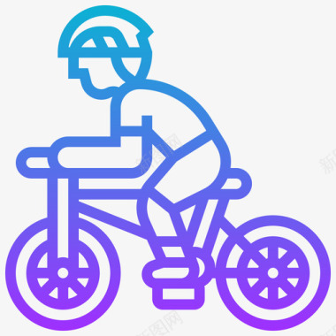自行车手自行车元素1坡度图标