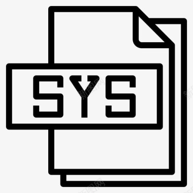 Sys文件文件格式1线性图标
