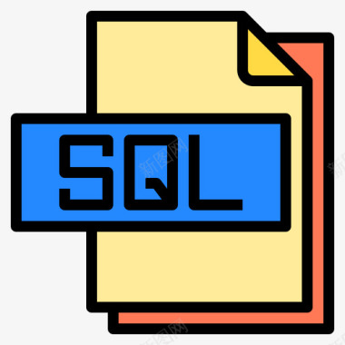 Sql文件文件格式4线性颜色图标