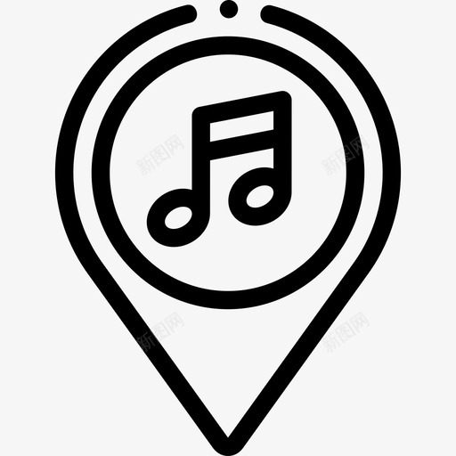 音乐风景艺术39线性svg_新图网 https://ixintu.com 音乐 风景 艺术 线性