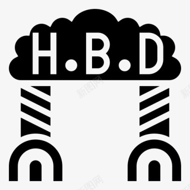 生日生日聚会43字形图标