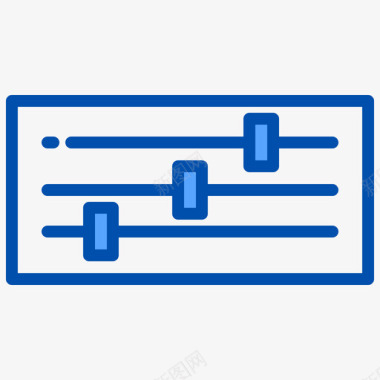 均衡器音乐应用程序3蓝色图标