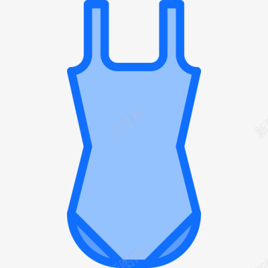 泳衣游泳运动员1蓝色图标