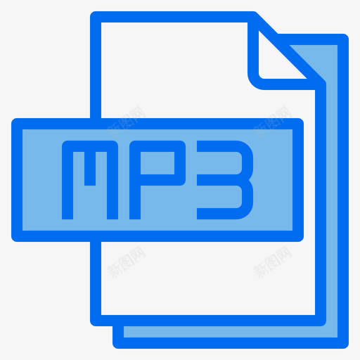 Mp3文件文件格式5蓝色svg_新图网 https://ixintu.com 文件 Mp3 格式 蓝色