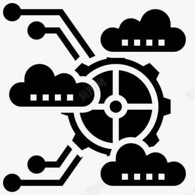 云共享云技术36字形图标