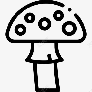 蘑菇野生动物45直系图标