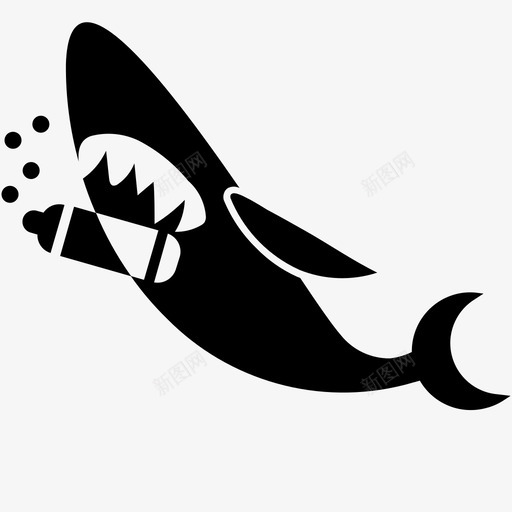 鲨鱼瓶子塑料垃圾svg_新图网 https://ixintu.com 鲨鱼 瓶子 塑料 垃圾 生态系统 破坏