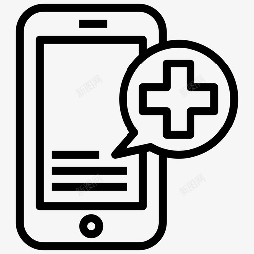 呼叫医疗项目18直线svg_新图网 https://ixintu.com 呼叫 医疗 项目 直线