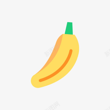 香蕉素食27扁平图标