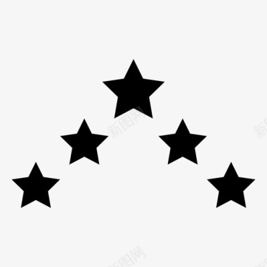 五星旅游黑暗图标