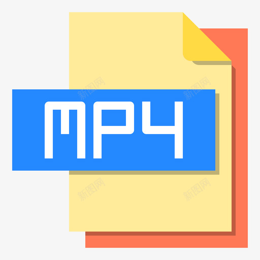 Mp4文件文件格式2平面svg_新图网 https://ixintu.com 文件 Mp4 格式 平面