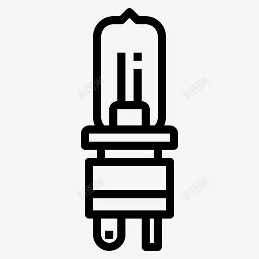 灯电子元件1线性svg_新图网 https://ixintu.com 电子元件 线性