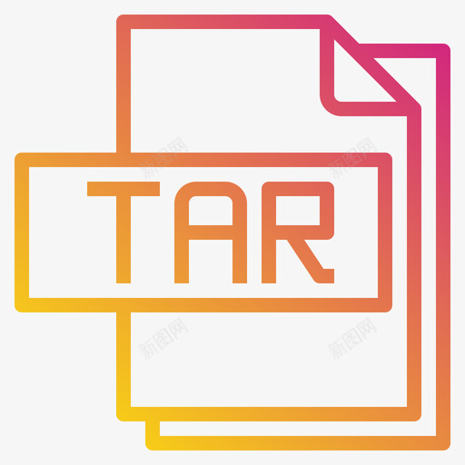 Tar文件文件格式3渐变svg_新图网 https://ixintu.com 文件 Tar 格式 渐变