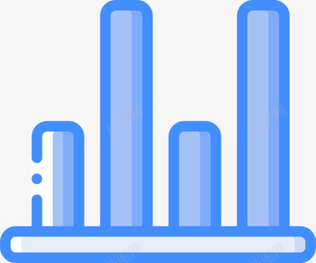 图表商业438蓝色图标