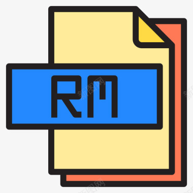 Rm文件文件格式4线性颜色图标
