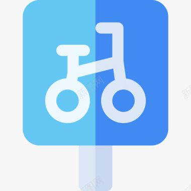 自行车停车场信号禁止9号平面图标