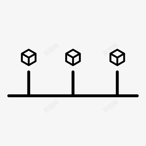 时间线图表立方体svg_新图网 https://ixintu.com 图表 演示 时间 立方体 信息 业务