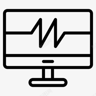 心电图机计算机医疗保健图标
