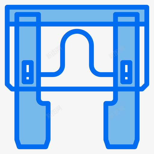 保险丝电子元件4蓝色svg_新图网 https://ixintu.com 保险丝 电子元件 蓝色
