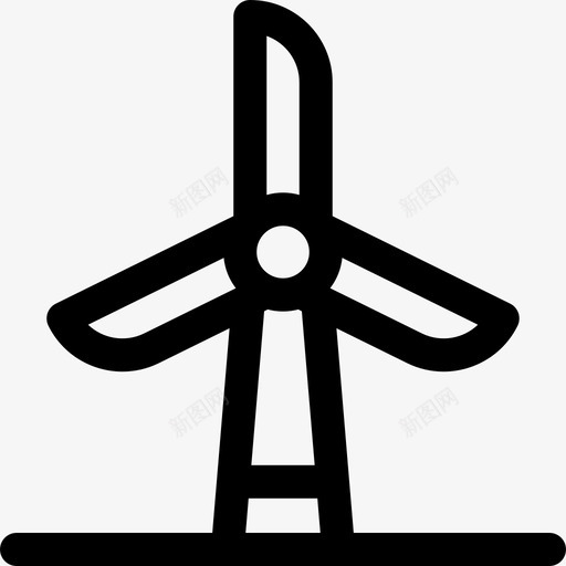 风力发电可再生能源42线性svg_新图网 https://ixintu.com 风力 发电 可再 再生 能源 线性