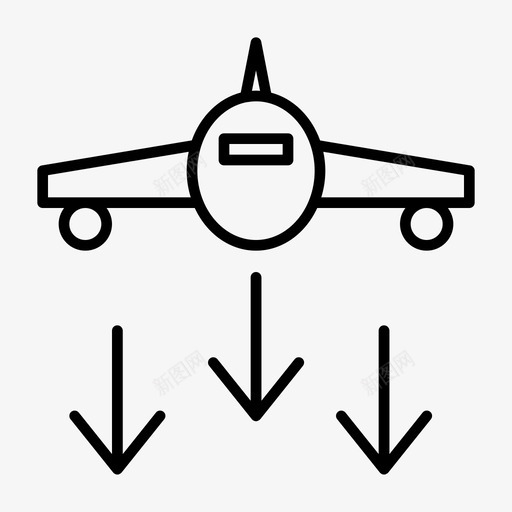 降落飞机机场到达svg_新图网 https://ixintu.com 降落 飞机 到达 机场 假日