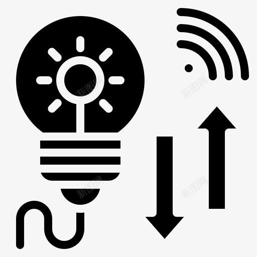 照明控制家用svg_新图网 https://ixintu.com 照明 控制 家用 智能 技术 恒温器 智能家居 固态