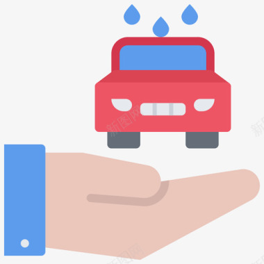 洗车洗车18平图标